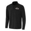 Antigua Men's Heather Black Baltimore Ravens Bright Quarter-Zip Top view 1