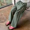 Cargo Pants for Girls Boys Sweatpants Toddler Kids Parachute Pants Baggy Jogger for Little Girls Wide (Green, 6-7 Years) view 2