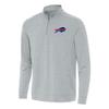 Antigua Men's Heather Gray Buffalo Bills Bright Quarter-Zip Top view 1