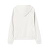 ODEUIAOD Womens Sweatshirts Zip Up Hoodie Women 2025 Long Sleeve Oversized Sweatshirts for Women Y2K Jacket with Pockets Fall Fashion Clothes White XX-Large view 3