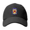 199th Light Infantry Brigade Vietnam Veteran Outdoor Washed Corduroy Baseball Hat Absorbs Sweat Running Hat Sandwich Hat Black view 2