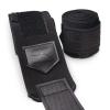 PR Personal Record Elbow Wraps for Weightlifting - Heavy Duty Construction, 25% More Elasticity, Reinforced Stitching, Extra Wide Fastener, Easy to Adjust, All Black view 2