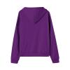 ODEUIAOD Womens Sweatshirts Zip Up Hoodie Women 2025 Long Sleeve Oversized Sweatshirts for Women Y2K Jacket with Pockets Fall Fashion Clothes Purples Small view 4