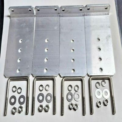 8" L-Type Boat Trailer Bunk Bracket Kit w/ Stainless Steel Hardware(lot of 4)