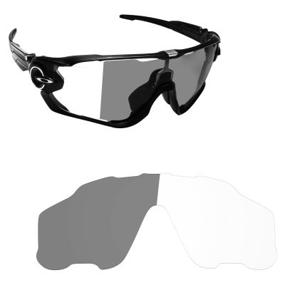Alphax Adapt Grey Photochromic Anti Frog Replacement Lenses Fit for Oakley Jaw-breaker OO9290 Sport Glasses Sunglsses