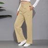 Oversized Wide Leg Sweatpants for Women High Waist Fleece Joggers with Pockets Casual Comfy Track Pants 2024 Loose Fit Lounge Pants Baggy Athletic Pants Drawstring Pants Y2k Sweatpants view 3