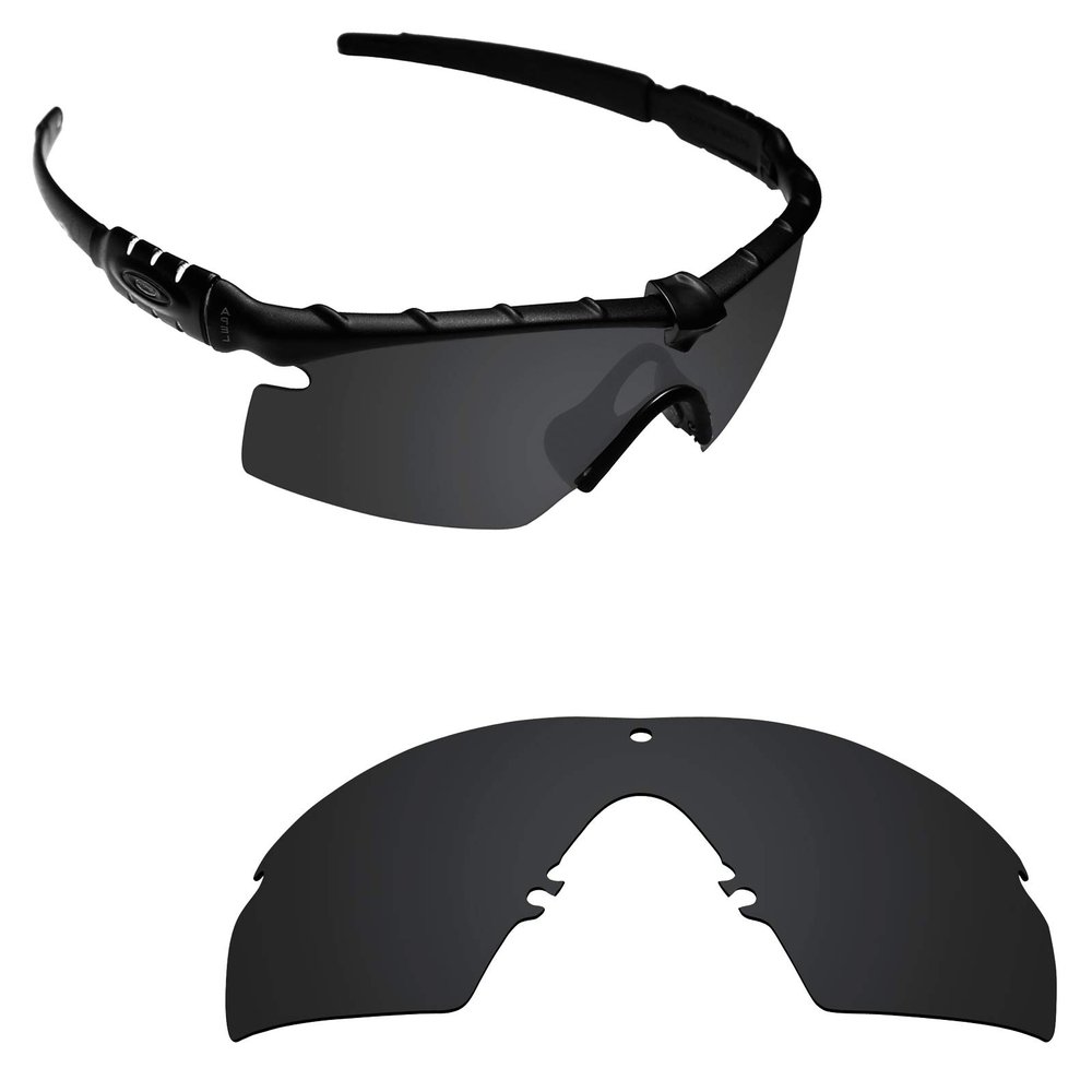 Alphax Stealth Black Polarized Replacement Lenses for Oakley M Frame 2.0 Strike Sport Glasses Sunglsses