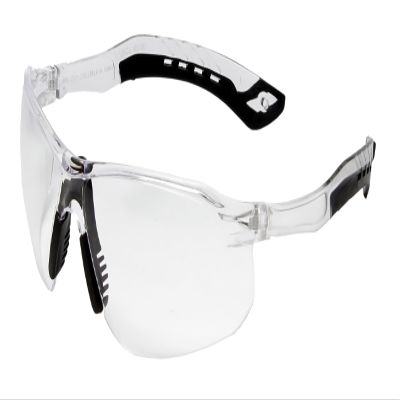Calabria Replays Clear Crystal Black Sport Safety Glasses for Pickleball Eye Protection for Women Pickleball Glasses for Men