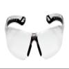 Calabria Replays Clear Crystal Black Sport Safety Glasses for Pickleball Eye Protection for Women Pickleball Glasses for Men view 2