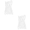 BELLIFFY 2pcs Basketball Net Nylon Braided for Basketball Rim Weatherproof Easy Install view 1