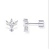 PAVOI CZ Drop Earrings for Women, White Gold, Size 9.5 x 6.8 Millimeters view 1