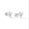 PAVOI CZ Drop Earrings for Women, White Gold, Size 9.5 x 6.8 Millimeters view 3