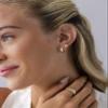 PAVOI CZ Drop Earrings for Women, White Gold, Size 9.5 x 6.8 Millimeters view 4