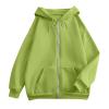 ODEUIAOD Oversized Hoodies For Women Zip Up Hoodies Womens 2025 Long Sleeve Oversized Sweatshirts for Women Y2K Jacket with Pockets Fall Fashion Clothes Greens 3X-Large view 3