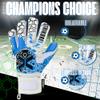 StrikoreX Wild Hawk Professional Goalie Gloves (Sizes 7-10) Pro Fingersaves & 4+3mm Contact Grip | High Performance Pro-Level Goalkeeper Gloves | Based in The USA (Cyan, 9) view 4