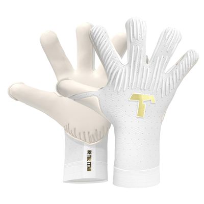 T1TAN Rebel 2.0 White-Out - Soccer Gloves Football - Goalie Gloves for Goalkeeper - Adults and Youth - Size 6