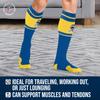 For Bare Feet NFL Classic LOS ANGELES RAMS Marathon Compression Sock Team Color Small/Medium view 4