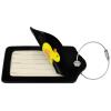 Cute Rubber Duck Leather Luggage Tag Luggage Card with Privacy Cover and Stainless Steel Ring view 2