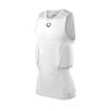 EvoShield Adult Sleeveless Rib Shirt and Shields - Team White, Medium view 1