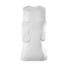 EvoShield Adult Sleeveless Rib Shirt and Shields - Team White, Medium view 3