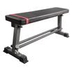 Fitness Maniac Flat Weight Bench with Built-in Dumbbell Rack Workout Bench Strength Training Bench Press for Home Gym Black Color Series (Black) view 4