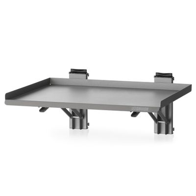 Savior Equipment Wall Rack System Heavy-Duty Steel Folding Table Workbench Shelf Collapsible Wall Mount Hanger, 17" Gray