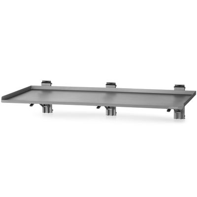 Savior Equipment Wall Rack System Heavy-Duty Steel Folding Table Workbench Shelf Collapsible Wall Mount Hanger, 36" Gray