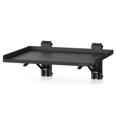 Savior Equipment Wall Rack System Heavy-Duty Steel Folding Table Workbench Shelf Collapsible Wall Mount Hanger, 17" Black