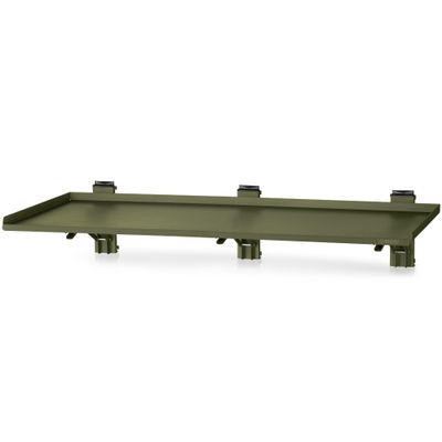 Savior Equipment Wall Rack System Heavy-Duty Steel Folding Table Workbench Shelf Collapsible Wall Mount Hanger, 36" Green