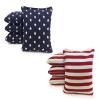 Tailgating Pros Cornhole Boards - 4'x2' Lightweight Regulation Flag & Patriotic Outdoor Themed Cornhole Game w/Carrying Case & Set of 8 Corn Hole Bean Bags w/Tote view 4