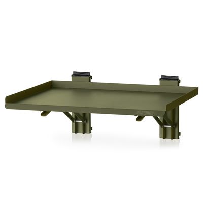 Savior Equipment Wall Rack System Heavy-Duty Steel Folding Table Workbench Shelf Collapsible Wall Mount Hanger, 17" Green