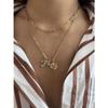 PAVOI Rhodium Plated Dainty Hexagon Initial Letter Pendant Layered Necklace Jewelry Gift for Women | Paperclip Layering Chain Necklace | Letter L view 3