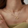 PAVOI Rhodium Plated Dainty Hexagon Initial Letter Pendant Layered Necklace Jewelry Gift for Women | Paperclip Layering Chain Necklace | Letter L view 4