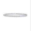 PAVOI Rhodium Plated Simulated Diamonds Bezel Set Tennis Bracelets for Women - Cubic Zirconia Stones Valentines Day Love Heart Statement Bride Gold Bracelet Stack - Size 7.5" view 1