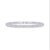 PAVOI Rhodium Plated Simulated Diamonds Bezel Set Tennis Bracelets for Women - Cubic Zirconia Stones Radiant Cut Statement Bride Gold Bracelet Stack - Size 6.5" view 1