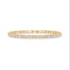 PAVOI 14K Yellow Gold Plated Simulated Diamonds Bezel Set Tennis Bracelets for Women - Cubic Zirconia Stones Radiant Cut Statement Bride Gold Bracelet Stack - Size 7.5" view 1