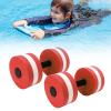 2 PCS EVA Water Floating Dumbbell, Yoga Sports Aquatic Exercise Dumbbells Water Foam Dumbbell Fitness Tool for Men Women Kids (Red) view 3