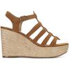 Sun + Stone Womens Wesleyy Faux Suede Wedge Sandals Brown 10 Medium (B,M) view 2