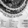 BUCKLOS 10 Speed Bike Chain 1/2 X 3/32 116 Links High Performance Lightweight Bicycle Chain for Road Bike/Mountain Bike Compatible with Shimano, SRAM Silver view 4