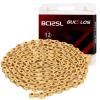 BUCKLOS 6/7/8/9/10/11/12 Speed Bike Chain,Bicycle Chain for Road Bike/E-Bike/Mountain Bike/MTB/Shimano SRAM,Half/Full Hollow Bike Chain Silver/Gold 1/2 x 11/128 Inch 116 Links with Quick Link view 1