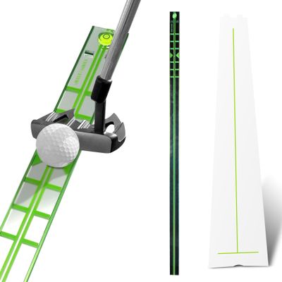 MELE LINKS Golf Putting Alignment Rails Trainer for Golfer Men Precision Distance Control & Instant Feedback, Golf Swing Training Aid Tool for Speed Measuring