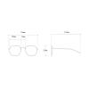 Melrose Square Sunglasses Women Fashion Gradient Shades UV400 Men Punk Blue Green Sun Glasses Y08 (C8) view 2