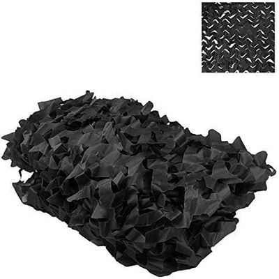 MekUk Camo Netting Camouflage camping net, desert camouflage net, army camouflage net sunshade for camping military hunting shooting for Hunting Blind Shooting Military Theme Party D(Bk,2*4M)