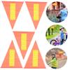 BEBEMOKO 5pcs Boy Girl Bike Safety Flag Reflective Warning Flag for Boy Girl Water-resistant Cycling Accessory for Urban Riding Trailers and Wheelchairs view 4