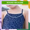 Angel season Girls Swimsuits with UPF 50+ Cute Ruffle One Piece Swimwear Environmentally Friendly and Renewable Lightweight Summer Beach Sport Swimming Suit Dark Blue Daisy Floral Size 5 view 4