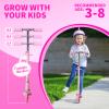 Nattork Scooter for Kids Ages 3-8  Kick Kids Scooters for Girls & Boys Light up Wheels Portable Lightweight Folding Design with Reducing System and Adjustable Height Handlebars and up to 110 Lbs view 2