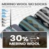 OutdoorMaster Ski Socks, Merino Wool Ski Socks for Men & Women, Thermal Winter Warm & Breathable Snowboarding Socks for Cold Weather, Over The Calf Non-Slip Cuff, Machine Washable view 2