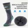 OutdoorMaster Ski Socks, Merino Wool Ski Socks for Men & Women, Thermal Winter Warm & Breathable Snowboarding Socks for Cold Weather, Over The Calf Non-Slip Cuff, Machine Washable view 3
