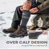 OutdoorMaster Ski Socks, Merino Wool Ski Socks for Men & Women, Thermal Winter Warm & Breathable Snowboarding Socks for Cold Weather, Over The Calf Non-Slip Cuff, Machine Washable view 4
