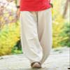 BIVENANT Linen Pants for Women Wide Leg Pants Elastic Waist Pants Baggy Pants Casual Pants Loose Pants Palazzo Pants Trousers view 3
